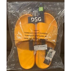 DSG Slides Men's Yellow (Mustard/Gold) Size 9 New In Bag
